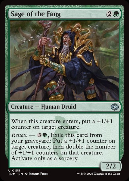 画像1: 【ENG】牙の賢者/Sage of the Fang[MTG_TDM_0155_U] (1)