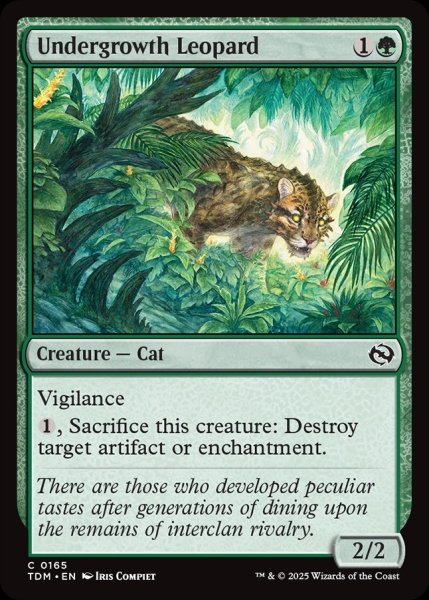 画像1: 【ENG】下生えの豹/Undergrowth Leopard [MTG_TDM_0165_C] (1)