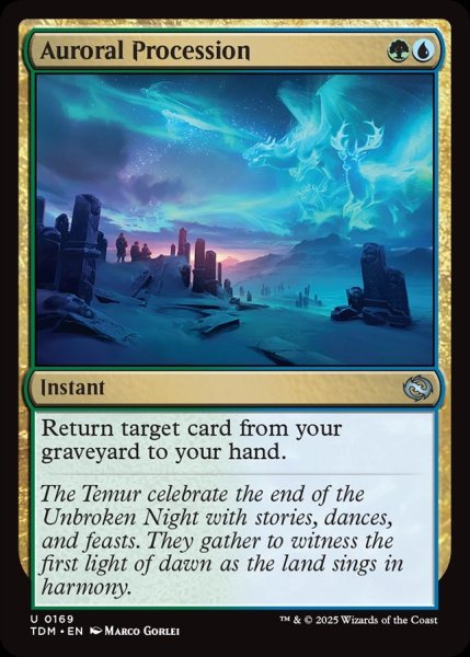 画像1: 【ENG】オーロラの行進/Auroral Procession [MTG_TDM_0169_U] (1)