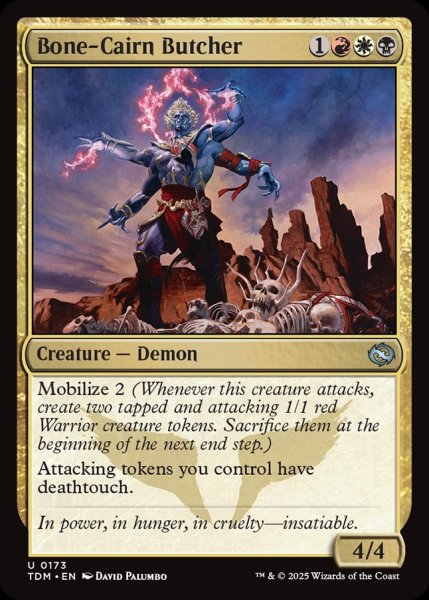 画像1: 【ENG】骨塚の解体者/Bone-Cairn Butcher [MTG_TDM_0173_U] (1)