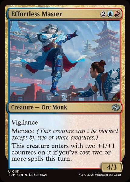 画像1: 【ENG】平然とした達人/Effortless Master [MTG_TDM_0181_U] (1)