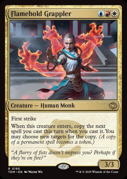 画像1: 【ENG】担炎の闘士/Flamehold Grappler [MTG_TDM_0185_R] (1)