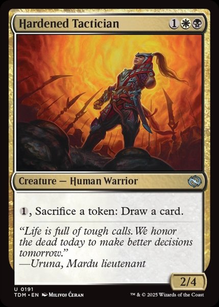 画像1: 【ENG】鍛えられた戦術家/Hardened Tactician [MTG_TDM_0191_U] (1)