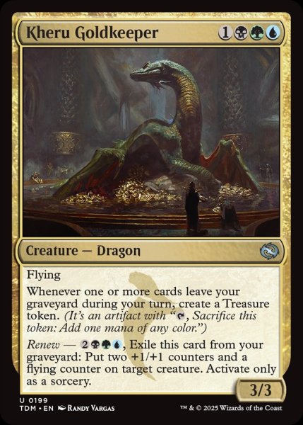 画像1: 【ENG】ケルゥの黄金守り/Kheru Goldkeeper[MTG_TDM_0199_U] (1)