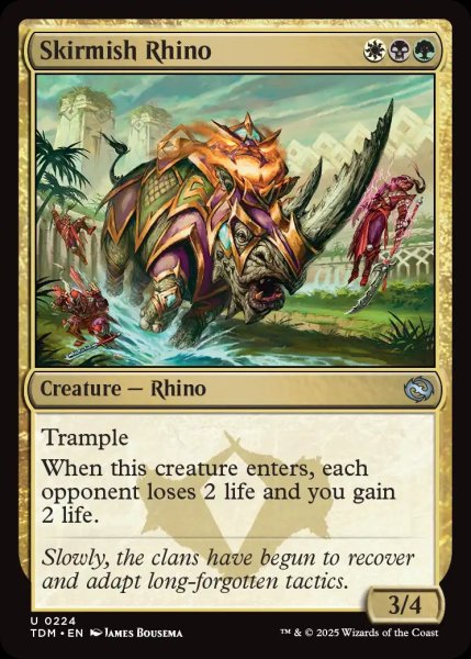 画像1: 【ENG】遊撃サイ/Skirmish Rhino [MTG_TDM_0224_U] (1)
