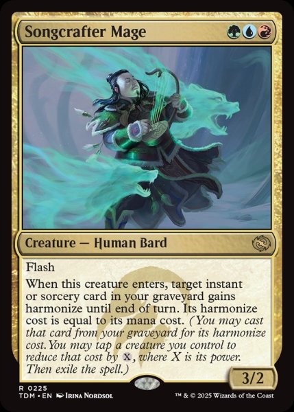 画像1: 【ENG】歌作りの魔道士/Songcrafter Mage [MTG_TDM_0225_R] (1)