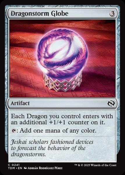画像1: 【ENG】ドラゴンの嵐の球/Dragonstorm Globe [MTG_TDM_0241_C] (1)