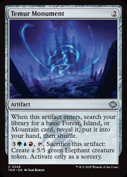 画像1: 【ENG】ティムールの碑/Temur Monument [MTG_TDM_0248_U] (1)
