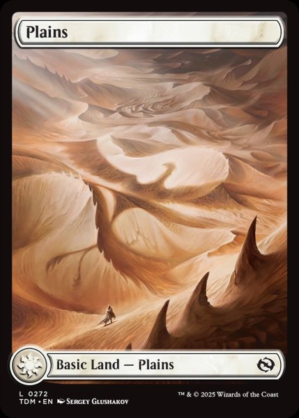 画像1: 【ENG】★Foil★平地/Plains[MTG_TDM_0272_C] (1)