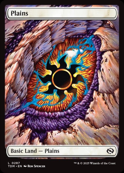 画像1: 【ENG】★Foil★平地/Plains[MTG_TDM_0287_C] (1)