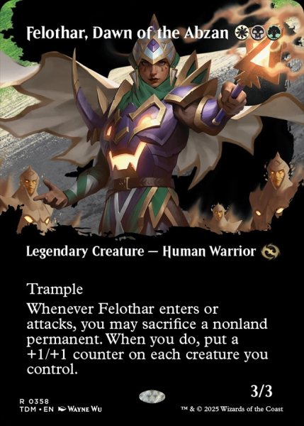 画像1: 【ENG】アブザンの夜明け、フェロザー/Felothar, Dawn of the Abzan [MTG_TDM_0358_R] (1)