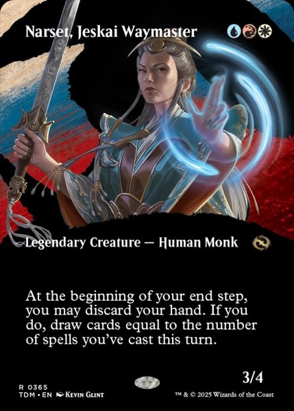 画像1: 【ENG】ジェスカイの道師、ナーセット/Narset, Jeskai Waymaster [MTG_TDM_0365_R] (1)