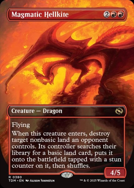画像1: 【ENG】マグマのヘルカイト/Magmatic Hellkite[MTG_TDM_0380_R] (1)