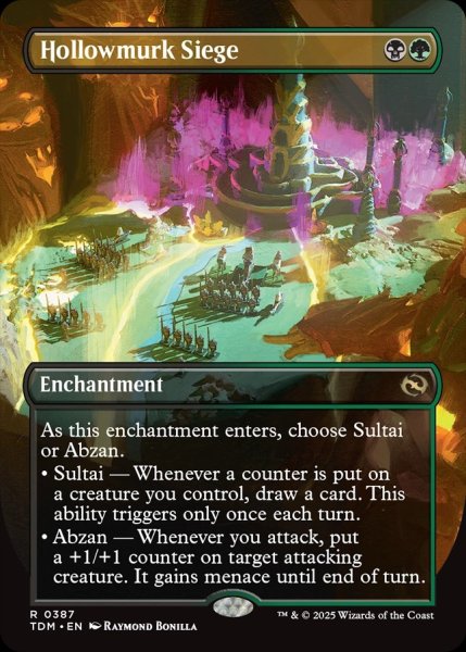 画像1: 【ENG】漆黒洞穴の包囲/Hollowmurk Siege [MTG_TDM_0387_R] (1)