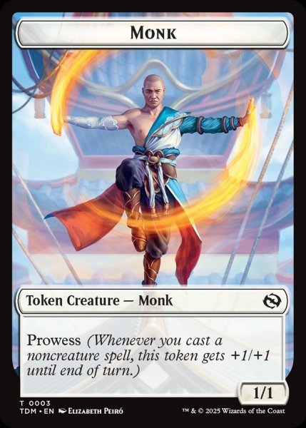 画像2: 【ENG】コピー+モンクトークン/Copy+Monk Token[MTG_TDM_0001/0003_T] (2)