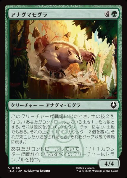 画像1: 【JPN】アナグマモグラ/Badgermole[MTG_TLA_0166_C] (1)