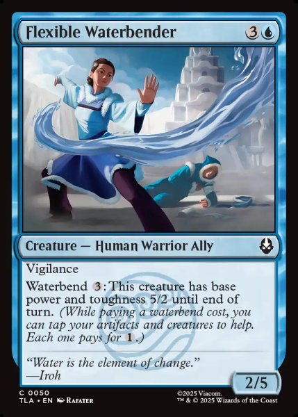 画像1: 【ENG】方円に随う水のベンダー/Flexible Waterbender[MTG_TLA_0050_C] (1)