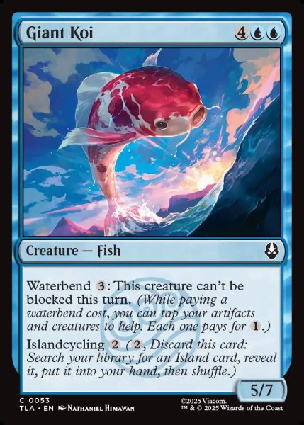 画像1: 【ENG】巨大鯉/Giant Koi[MTG_TLA_0053_C] (1)