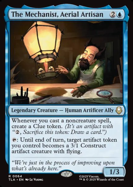 画像1: 【ENG】航空職人、機械技師/The Mechanist, Aerial Artisan[MTG_TLA_0064_R] (1)