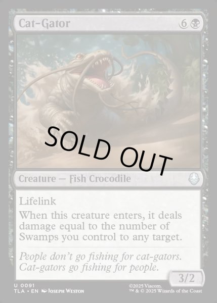 画像1: 【ENG】ナマズワニ/Cat-Gator[MTG_TLA_0091_U] (1)