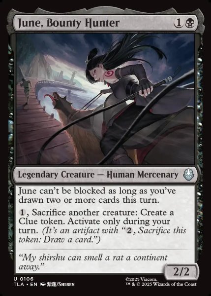 画像1: 【ENG】賞金稼ぎ、ジューン/June, Bounty Hunter[MTG_TLA_0106_U] (1)