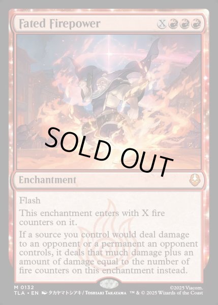 画像1: 【ENG】巡り合わせたる火の力/Fated Firepower[MTG_TLA_0132_M] (1)