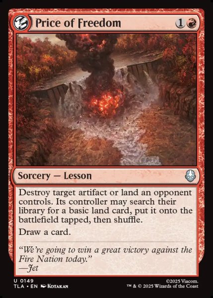 画像1: 【ENG】自由の代価/Price of Freedom[MTG_TLA_0149_U] (1)