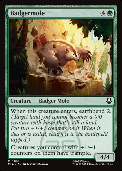 画像1: 【ENG】アナグマモグラ/Badgermole[MTG_TLA_0166_C] (1)