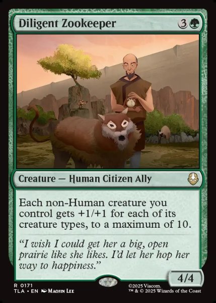 画像1: 【ENG】熱心な飼育係/Diligent Zookeeper[MTG_TLA_0171_R] (1)