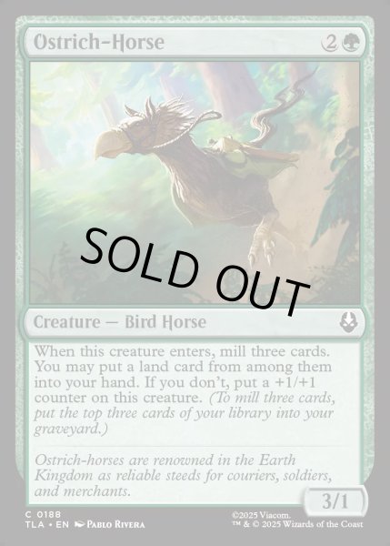 画像1: 【ENG】ダチョウウマ/Ostrich-Horse[MTG_TLA_0188_C] (1)
