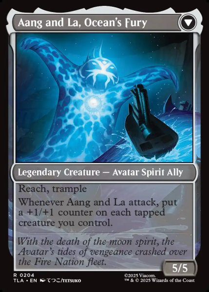 画像2: 【ENG】素早き救済者、アン/大海の憤怒、アンとラー/Aang, Swift Savior/Aang and La, Ocean's Fury[MTG_TLA_0204_R] (2)