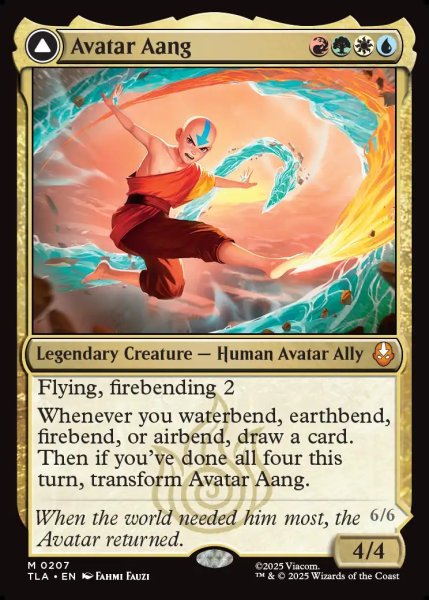 画像1: 【ENG】アバター・アン/根源の達人、アン/Avatar Aang/Aang, Master of Elements[MTG_TLA_0207_M] (1)