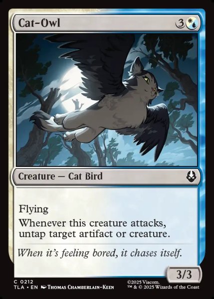 画像1: 【ENG】ネコフクロウ/Cat-Owl[MTG_TLA_0212_C] (1)