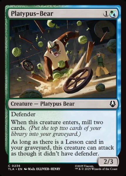 画像1: 【ENG】カモノハシグマ/Platypus-Bear[MTG_TLA_0236_C] (1)