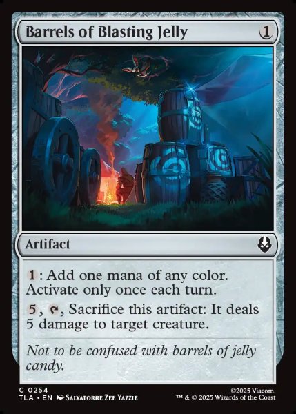 画像1: 【ENG】爆破ゼリーの樽/Barrels of Blasting Jelly[MTG_TLA_0254_C] (1)