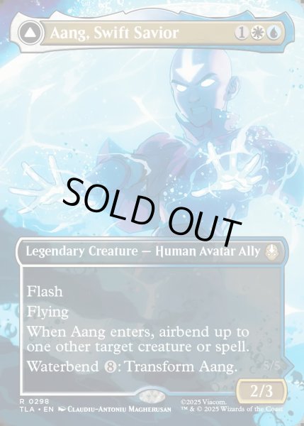 画像1: 【ENG】素早き救済者、アン/大海の憤怒、アンとラー/Aang, Swift Savior/Aang and La, Ocean's Fury[MTG_TLA_0298_R] (1)