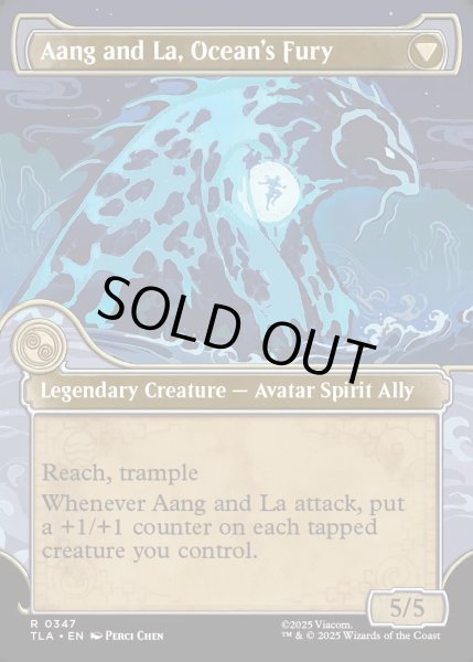 画像2: 【ENG】素早き救済者、アン/大海の憤怒、アンとラー/Aang, Swift Savior/Aang and La, Ocean's Fury[MTG_TLA_0347_R] (2)