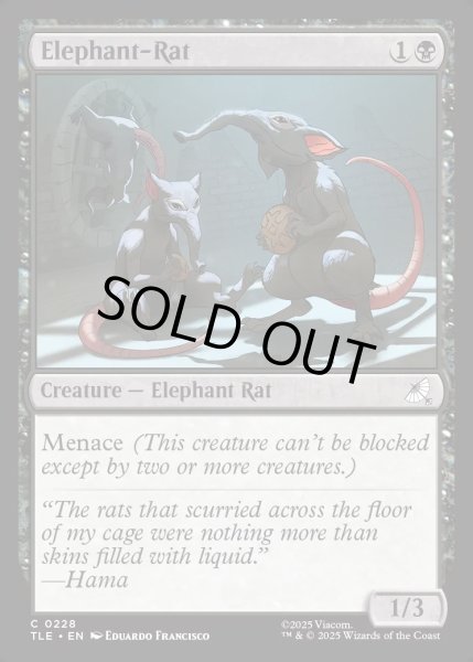 画像1: 【ENG】ゾウネズミ/Elephant-Rat[MTG_TLE_0228_C] (1)