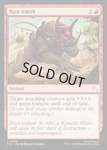 画像1: 【ENG】猛り狂い/Run Amok[MTG_TLE_0258_C] (1)