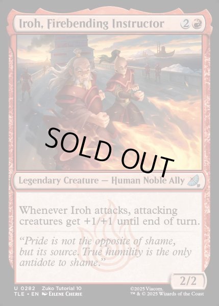 画像1: 【ENG】火の技の師匠、アイロー/Iroh, Firebending Instructor[MTG_TLE_0282_U] (1)