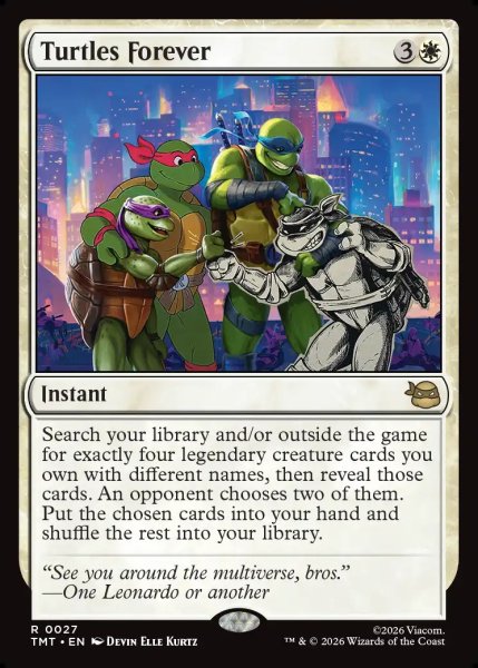 画像1: 【ENG】タートルズよいつまでも/Turtles Forever[MTG_TMT_0027_R] (1)