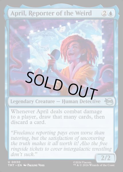 画像1: 【ENG】怪奇事件担当記者、エイプリル/April, Reporter of the Weird[MTG_TMT_0030_U] (1)