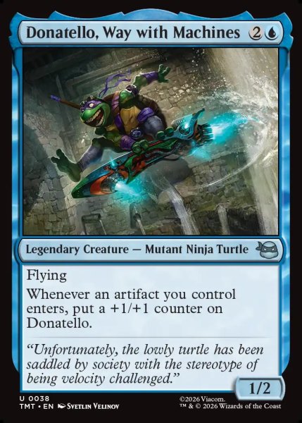 画像1: 【ENG】機械いじりの才能、ドナテロ/Donatello, Way with Machines[MTG_TMT_0038_U] (1)
