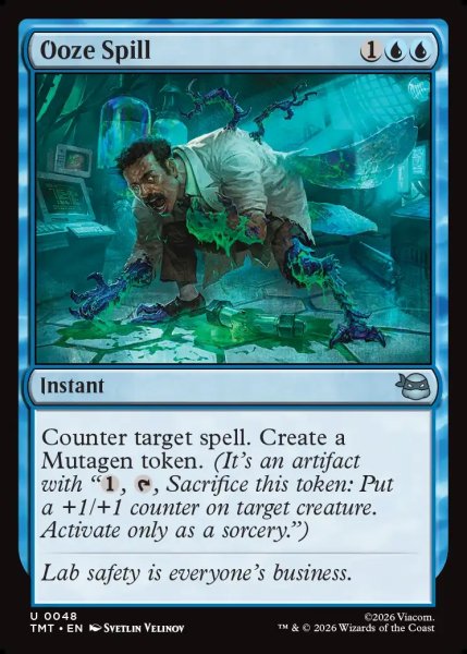 画像1: 【ENG】液体漏れ/Ooze Spill[MTG_TMT_0048_U] (1)