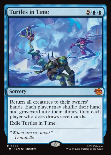 画像1: 【ENG】時を駆けるタートルズ/Turtles in Time[MTG_TMT_0055_M] (1)
