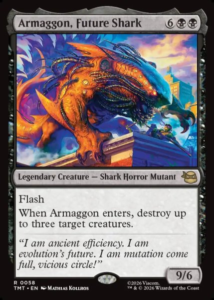 画像1: 【ENG】未来のサメ、アルマゴン/Armaggon, Future Shark[MTG_TMT_0058_R] (1)