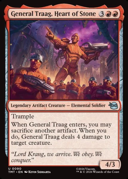 画像1: 【ENG】堅忍不屈、トラーグ総司令/General Traag, Heart of Stone[MTG_TMT_0090_U] (1)