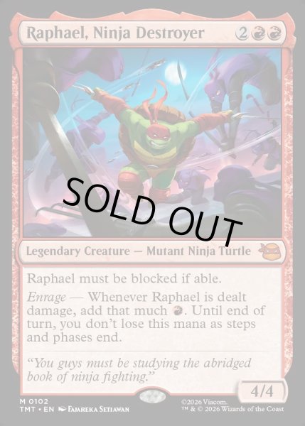 画像1: 【ENG】破壊のニンジャ、ラファエロ/Raphael, Ninja Destroyer[MTG_TMT_0102_M] (1)