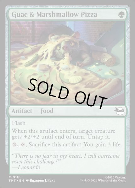 画像1: 【ENG】ワカモレとマシュマロのピザ/Guac & Marshmallow Pizza[MTG_TMT_0116_C] (1)