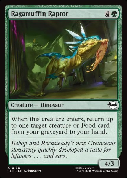 画像1: 【ENG】わんぱくラプター/Ragamuffin Raptor[MTG_TMT_0130_C] (1)